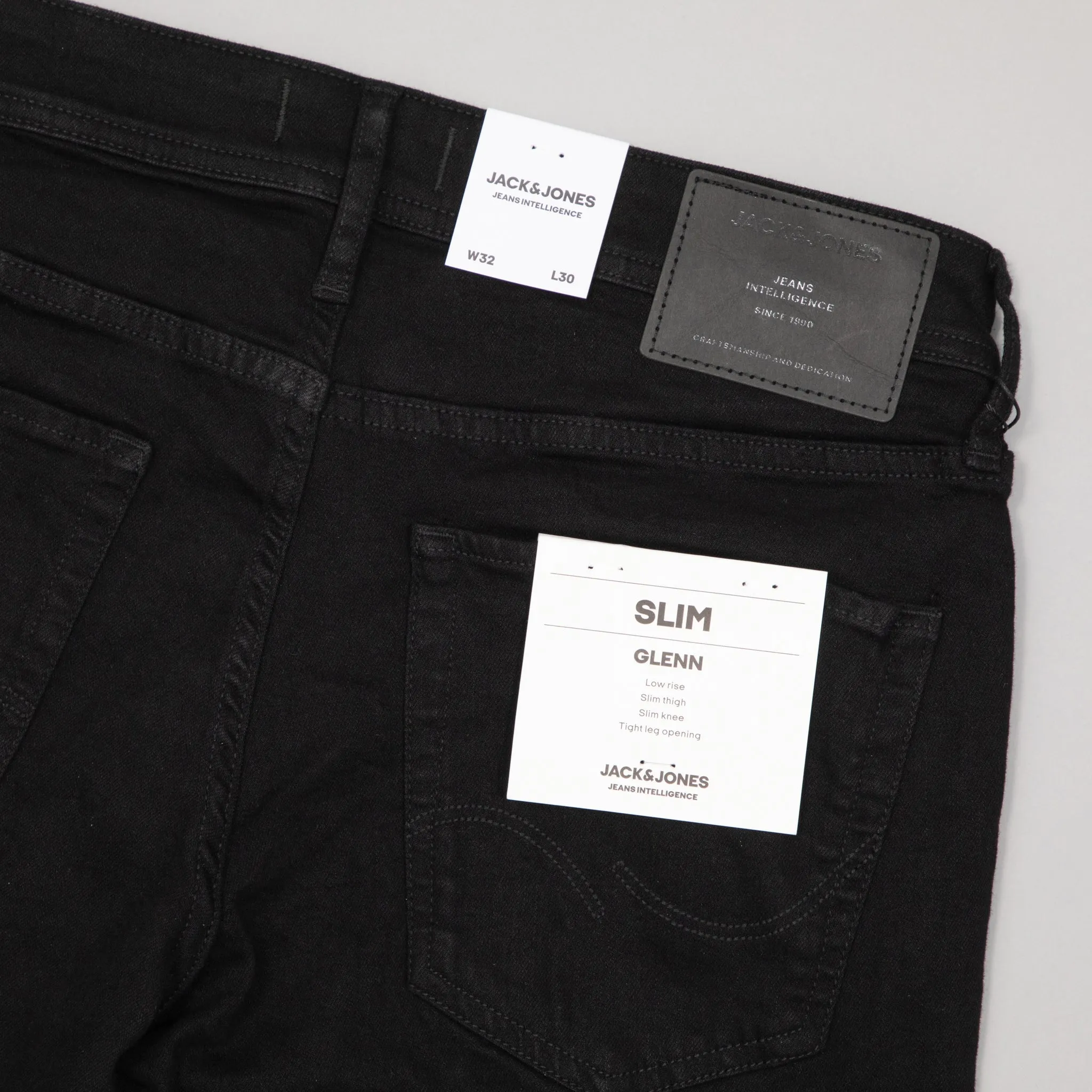 JACK & JONES JACK & JONES Glenn Original 816 Slim Fit Jeans in BLACK DENIM