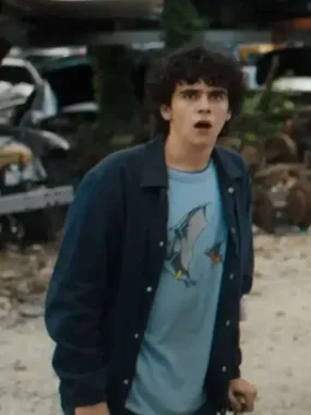 Jack Dylan Grazer Shazam Fury of the Gods Blue Cotton Jacket