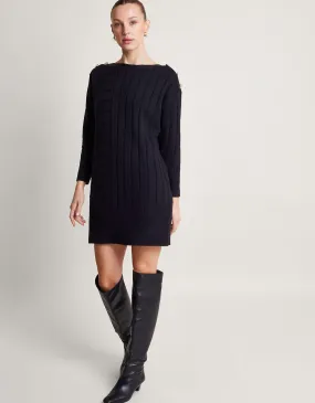 Jo Mini Jumper Dress Black