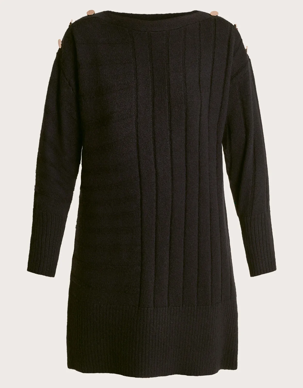 Jo Mini Jumper Dress Black