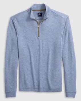 Johnnie-O Carlson Merino 1/4 Zip Pullover: Laguna Blue