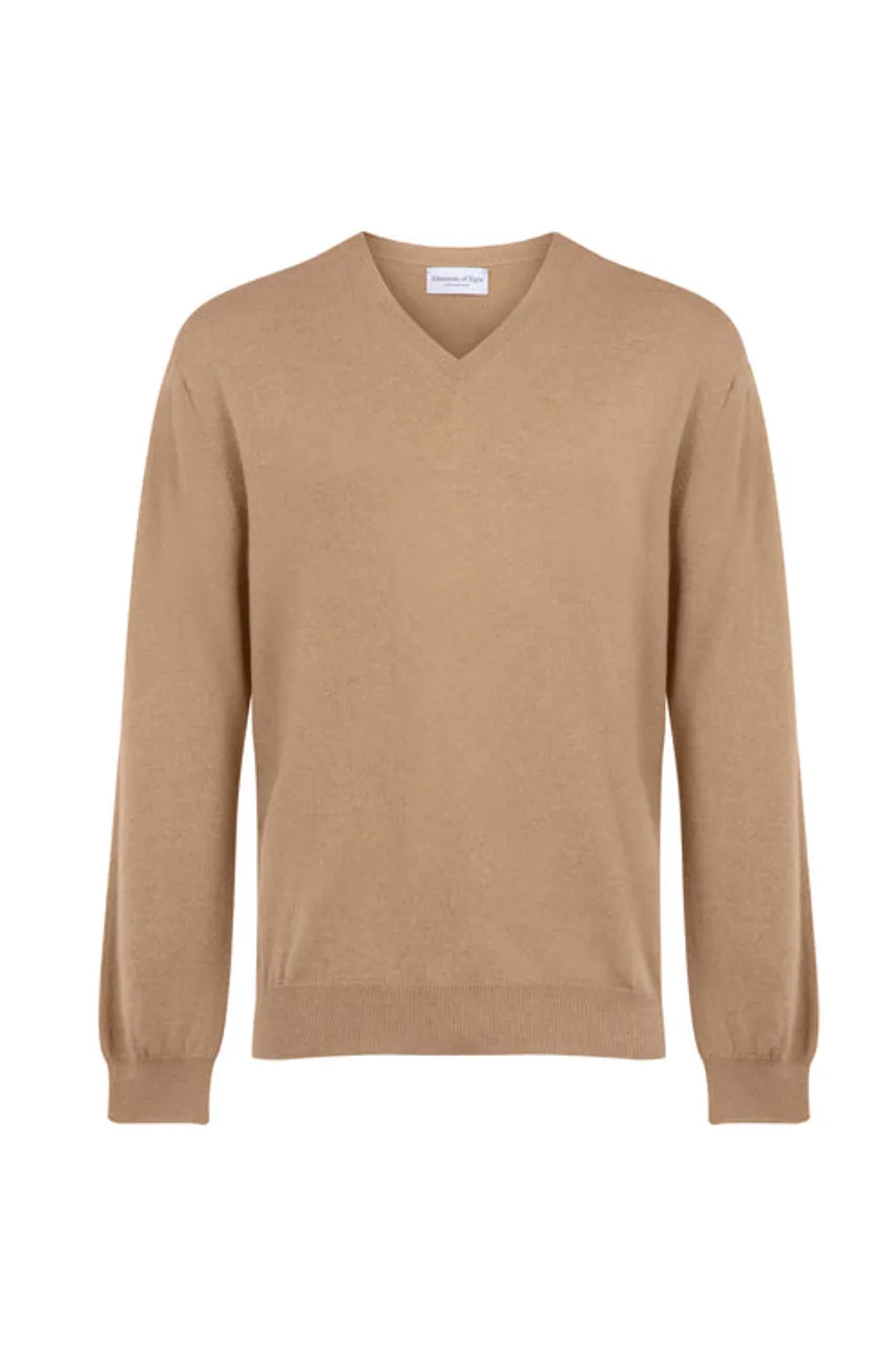 JOHNSTONS OF ELGIN Cashmere v neck jumper -                         -                     -                