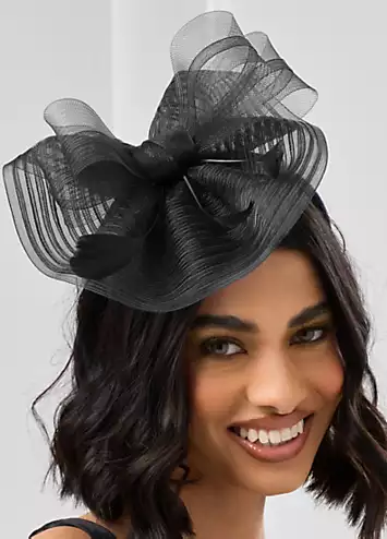 Jon Richard Black Hat Fascinator