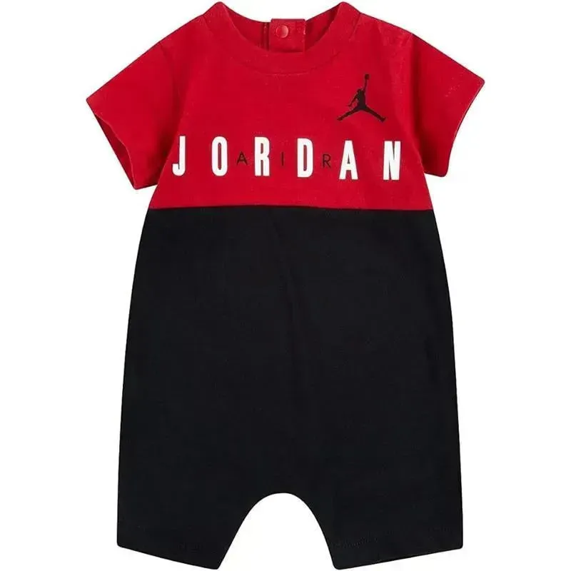 Jordan Baby - Big Block Romper Red And Black