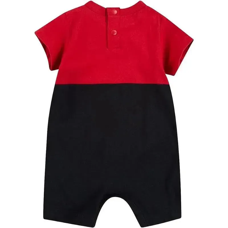 Jordan Baby - Big Block Romper Red And Black