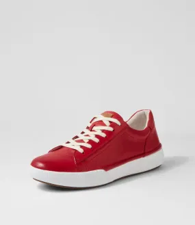 JOSEF SEIBEL Claire 01 Rot Leather Sneakers