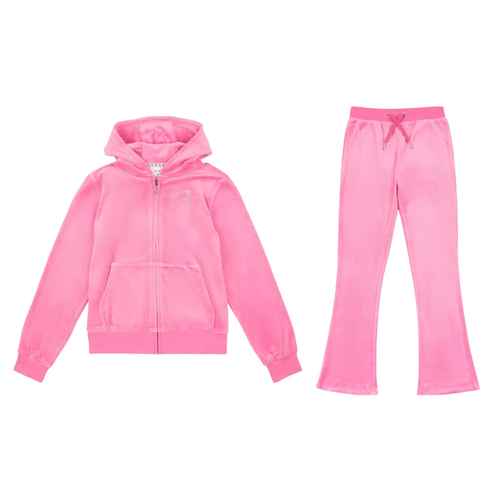 Juicy Couture Diamante Bootcut Tracksuit Junior