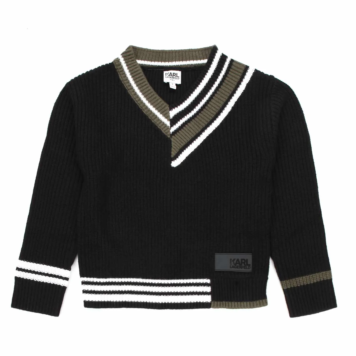 Karl Lagerfeld Black Pullover For Teen And Girls