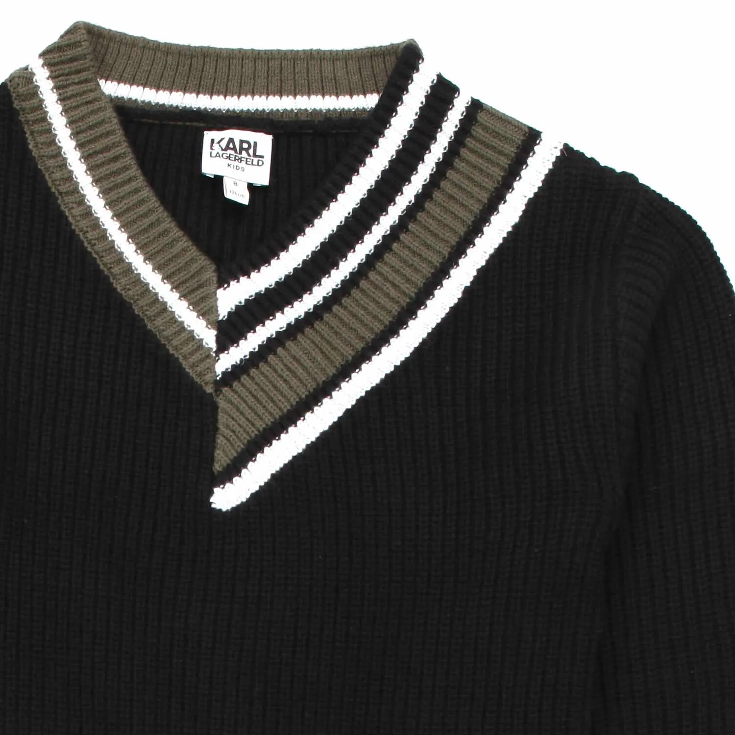 Karl Lagerfeld Black Pullover For Teen And Girls