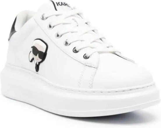 Karl Lagerfeld K Ikonik leather trainers White