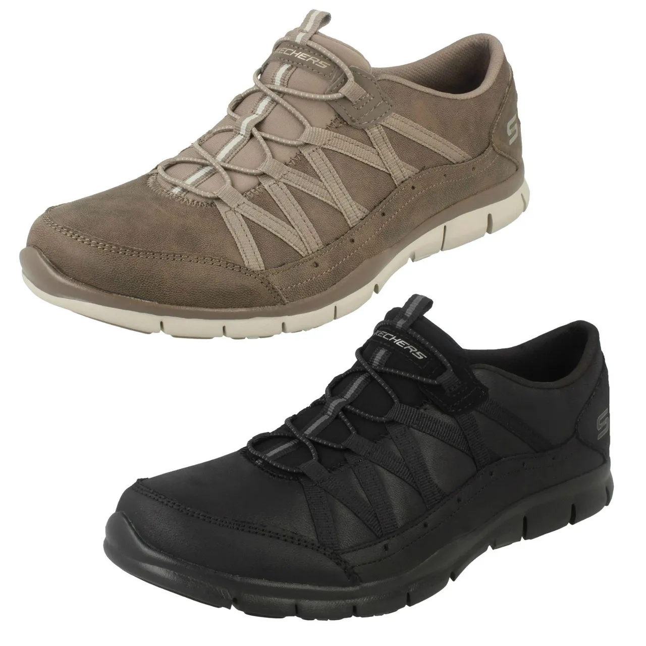 Ladies Skechers Flex Trainers Gratis Fine Taste