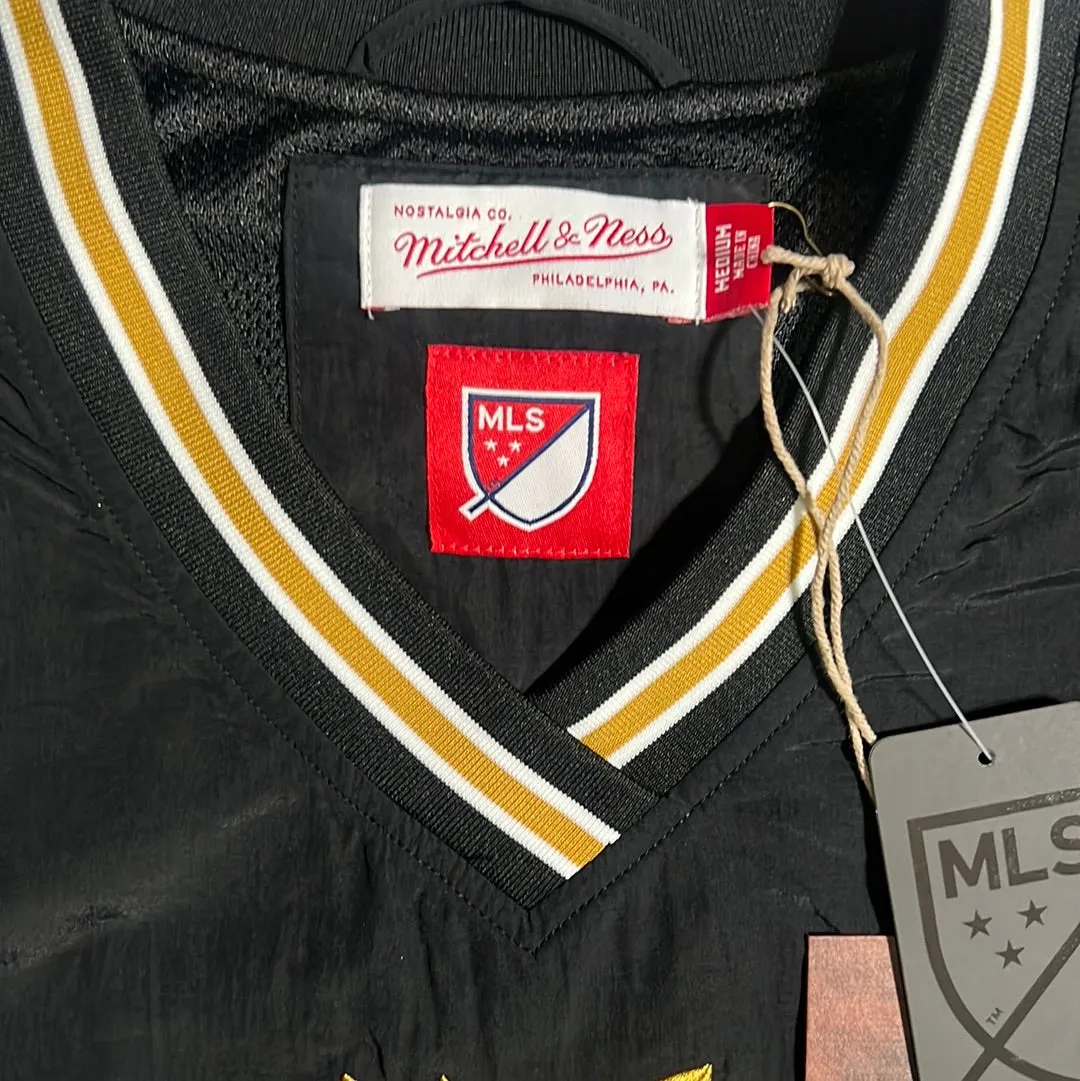 LAFC MLS Mitchell & Ness Nostalgia Co Classic Black Nylon Pullover