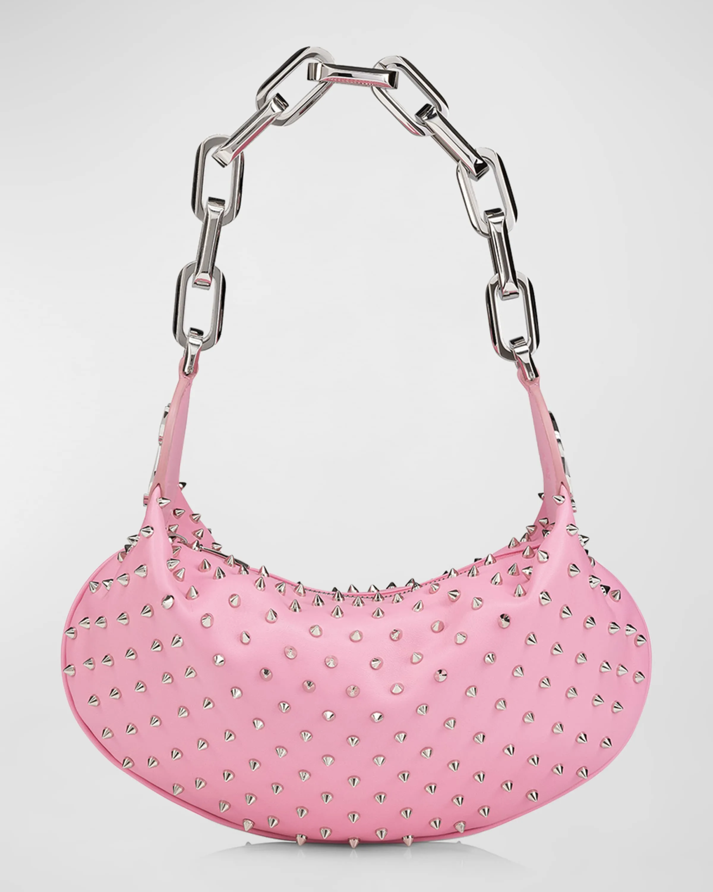 Le 54 Chain Shoulder Bag with Spikes