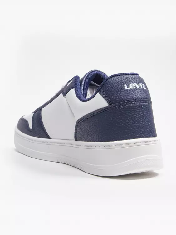 Levis  Drive Navy/White Casual Lace Up Trainers