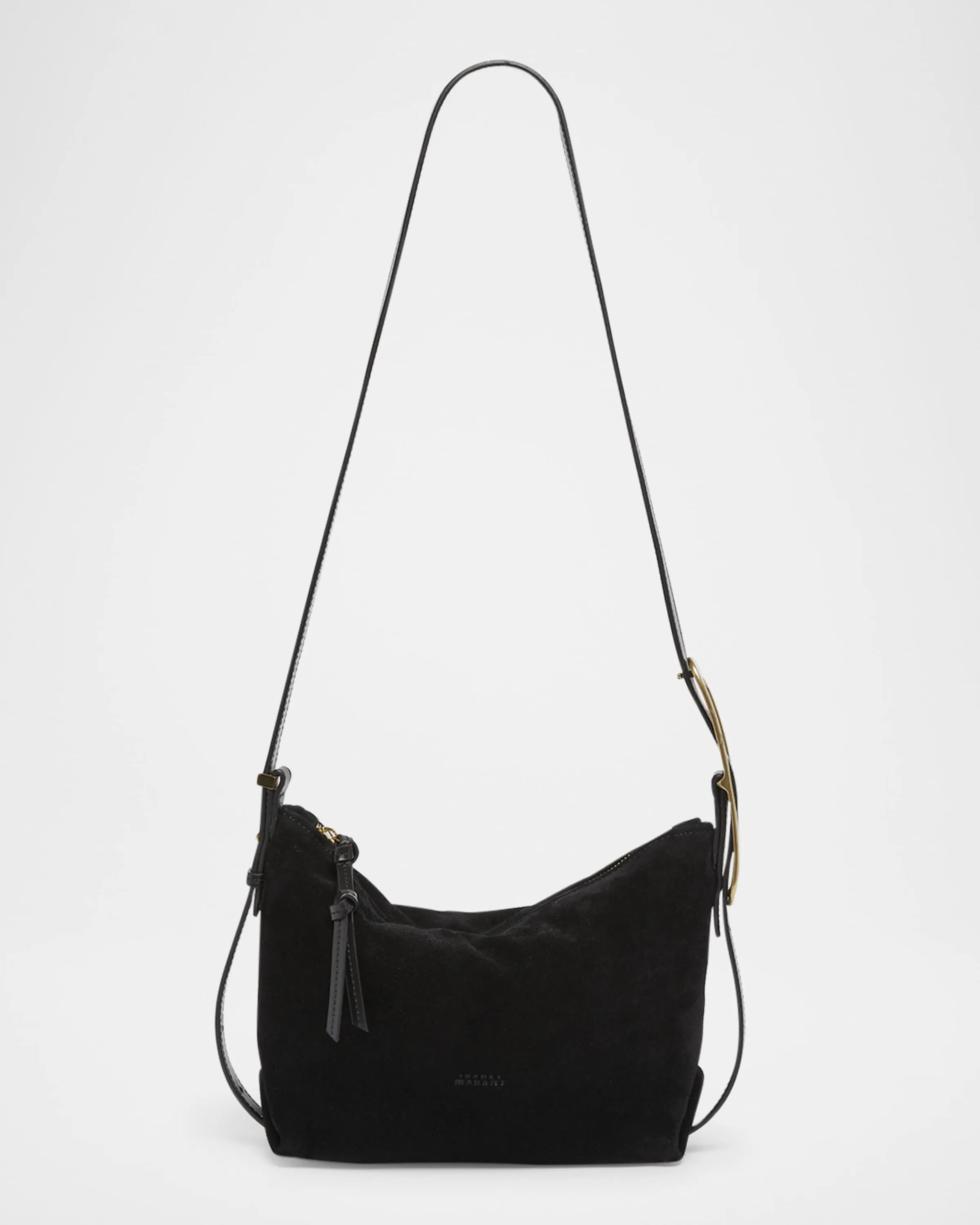 Leyden Mini Buckle Suede Shoulder Bag