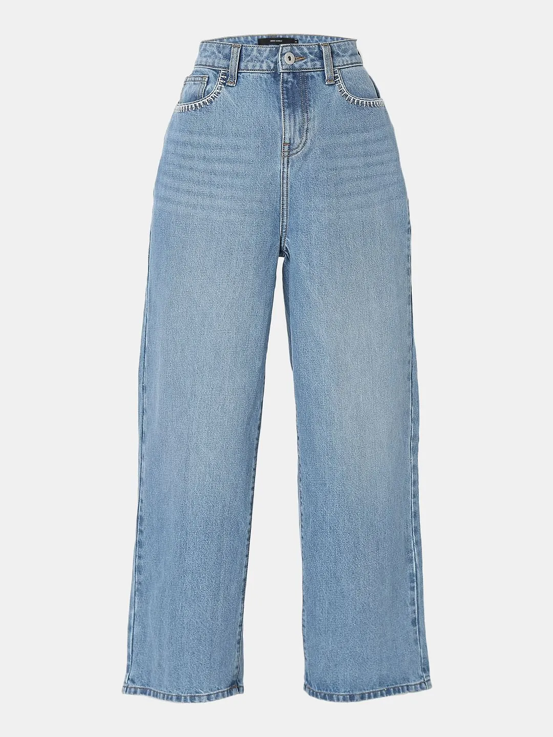 Light Blue High Rise Zoey Wide-Leg Jeans