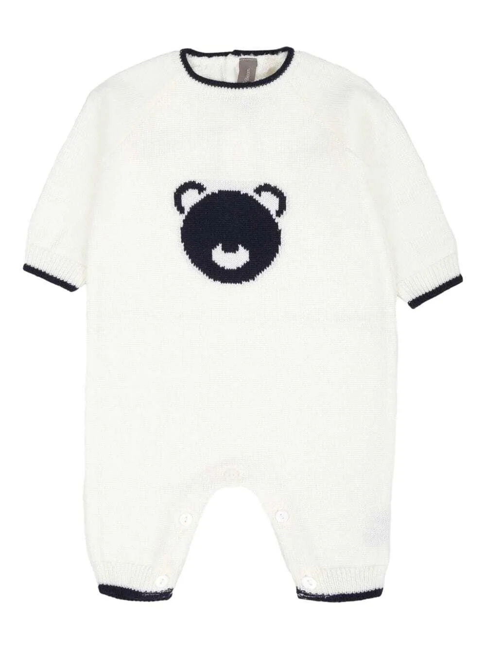 Little Bear bear-motif romper - White