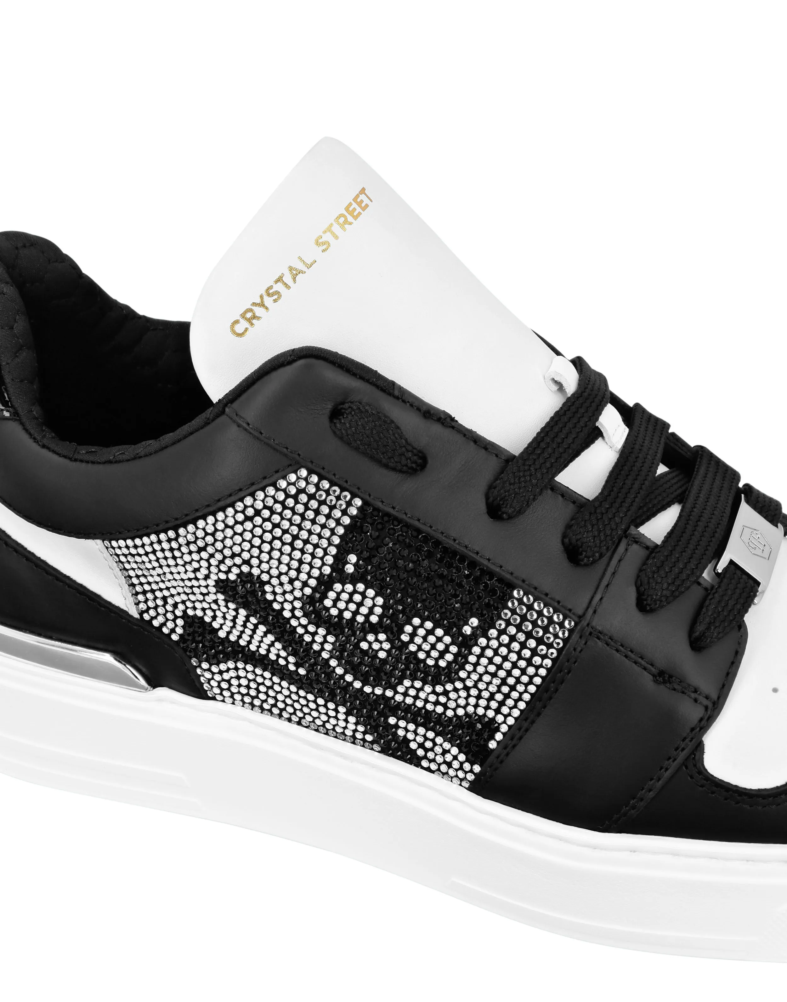 Lo-Top Crystal Leather Sneakers Skull&Bones