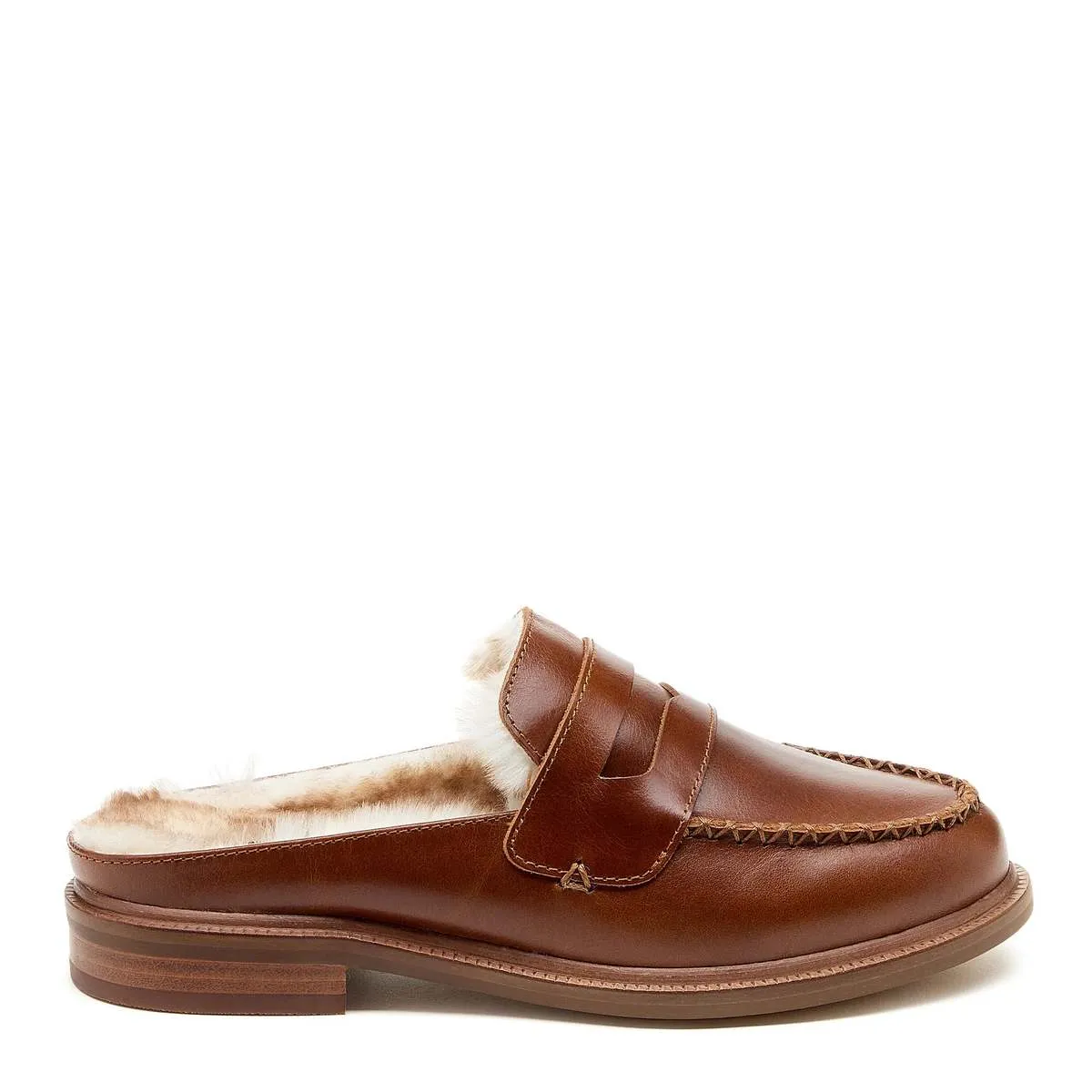 Lock Loafer Mule - Cognac