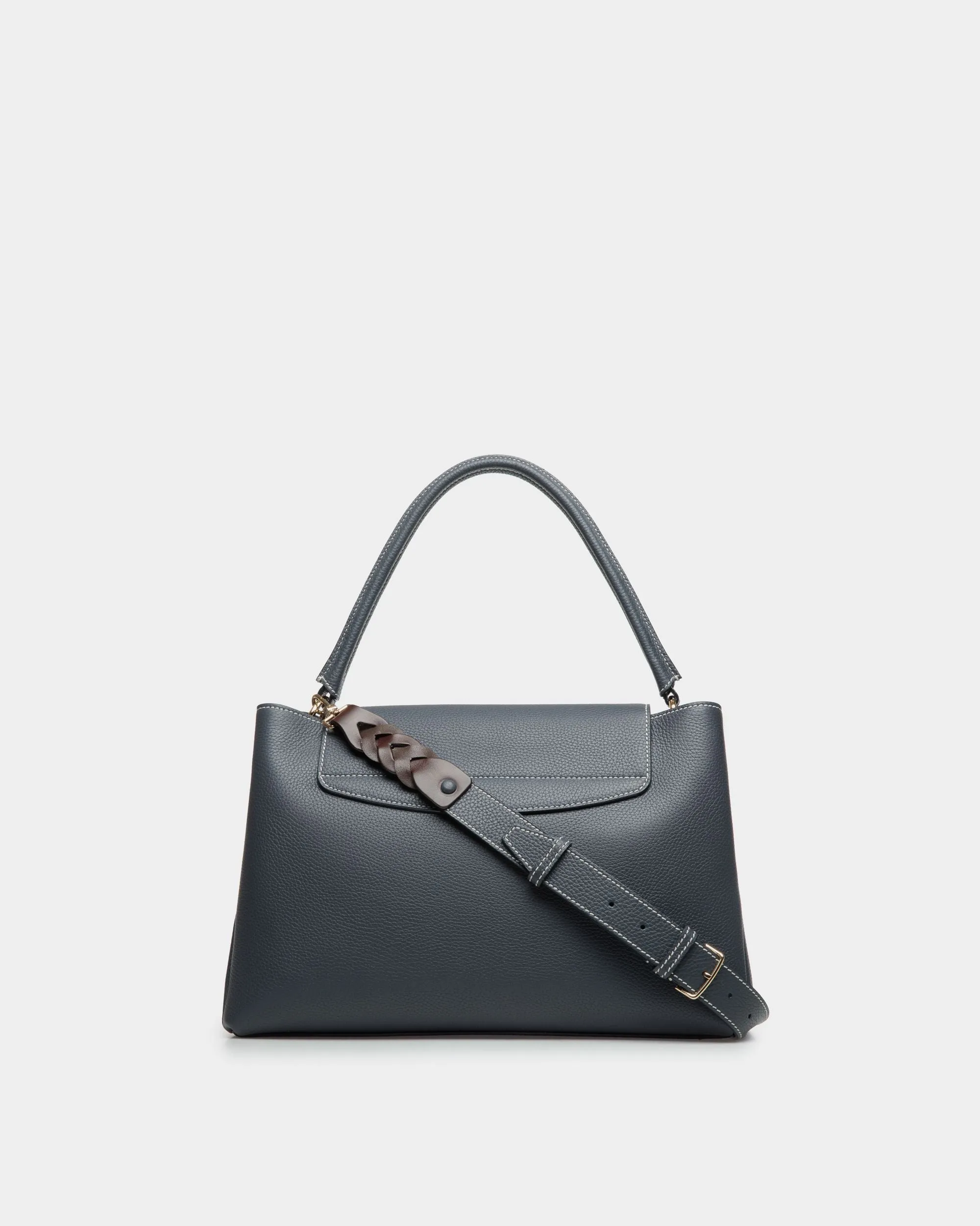 Lock Me Top Handle Bag in Leather 