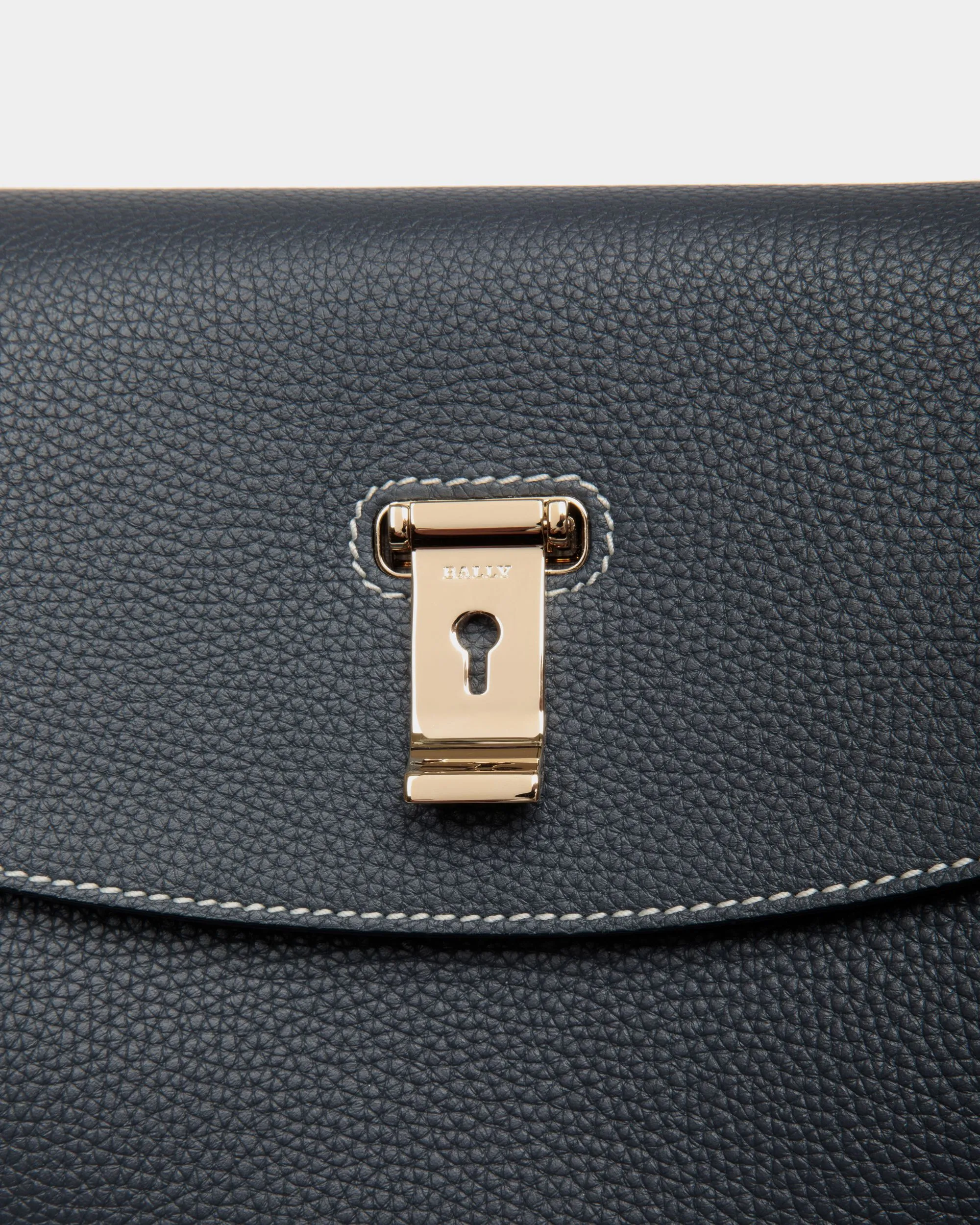 Lock Me Top Handle Bag in Leather 