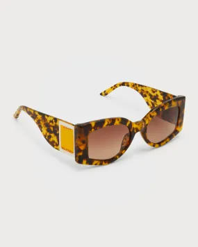 Logo Acetate & Metal Sunglasses