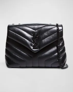 Loulou Small YSL Shoulder Bag in Quilted Leather