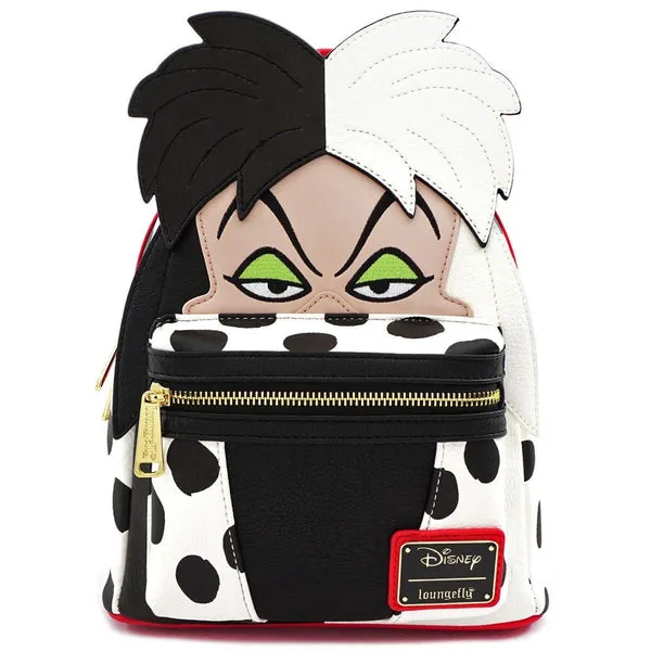 Loungefly X Disney 101 Dalmatians Cruella De Vil Cosplay Mini Backpack