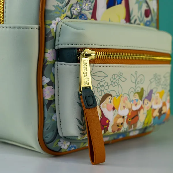 Loungefly x Disney Snow White and the Seven Dwarfs Floral Mini Backpack