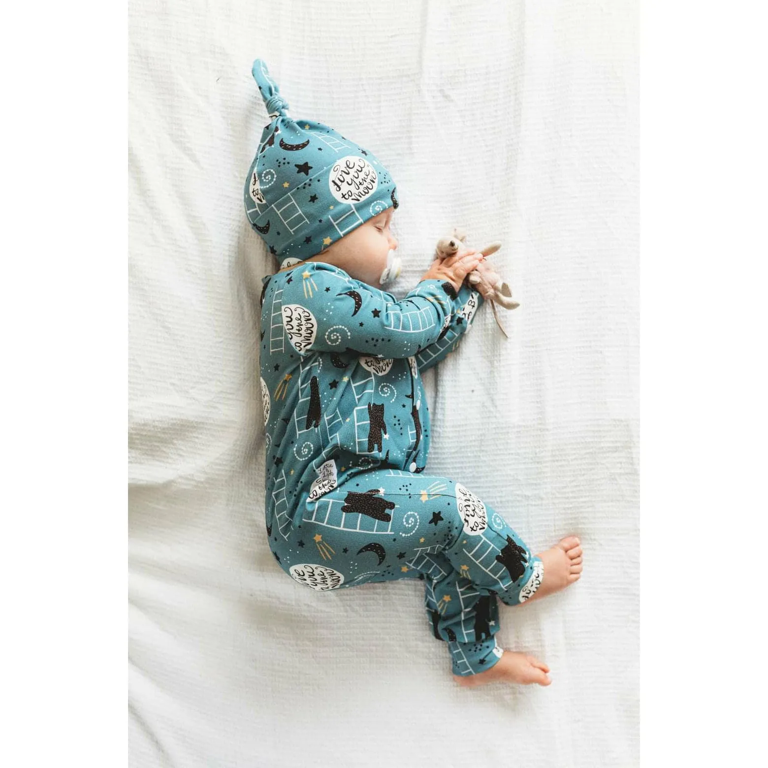 Love You Bears Long Leg Popper Romper