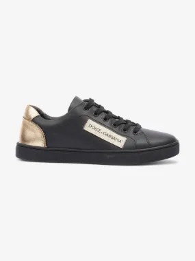 Low-top Sneakers Black / Gold Leather EU 38 UK 5