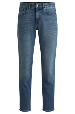 Maine Regular-fit jeans in mid-blue comfort-stretch denim