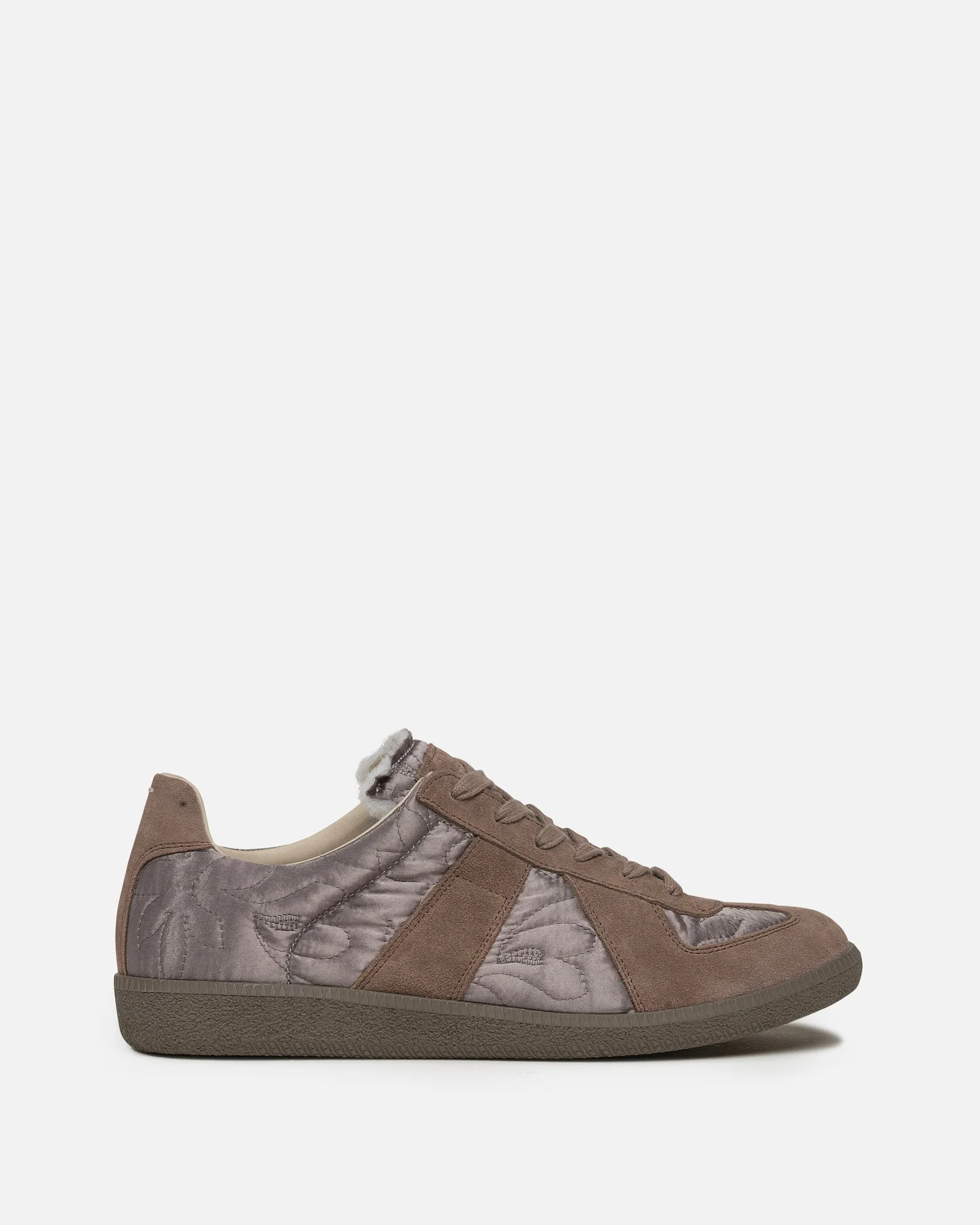 Maison Margiela Embroidered Replica Sneakers in Taupe