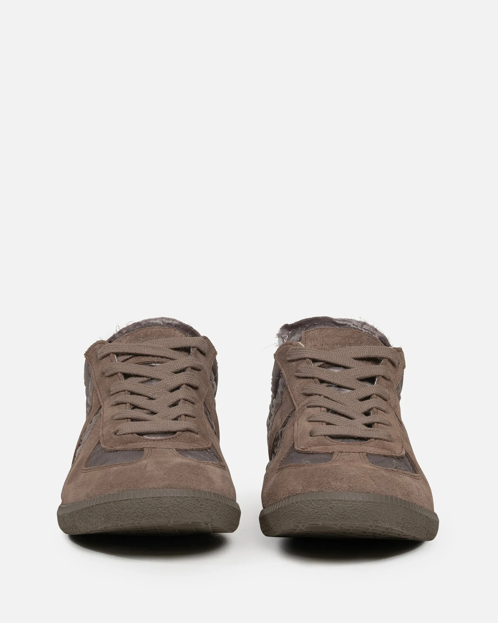 Maison Margiela Embroidered Replica Sneakers in Taupe