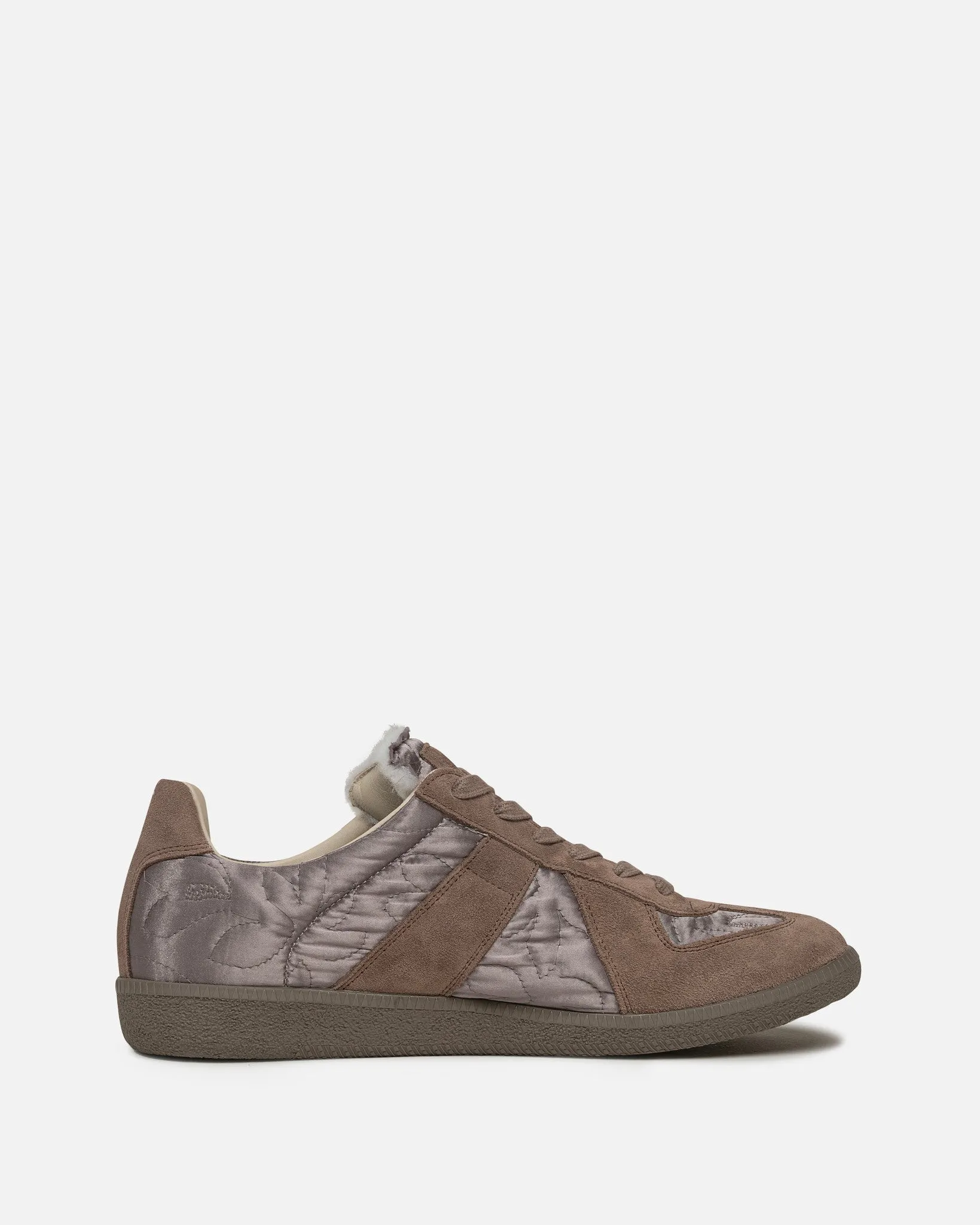 Maison Margiela Embroidered Replica Sneakers in Taupe