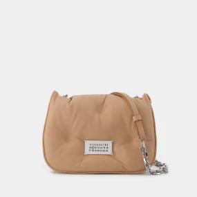 Maison Margiela  Glam Slam Flap Mini Bag in Beige Leather