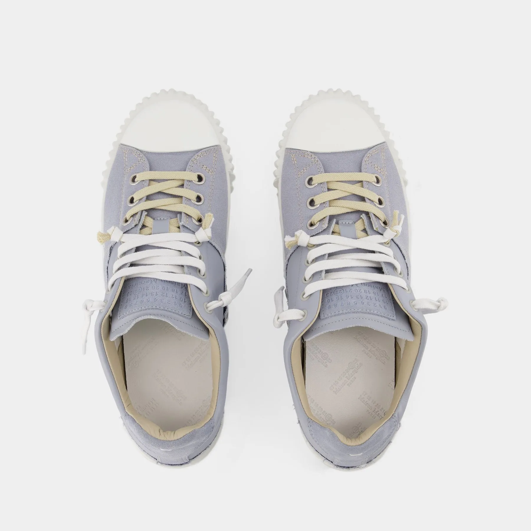 Maison Margiela  New Evolution Low Sneakers - Maison Margiela - Blue - Leather