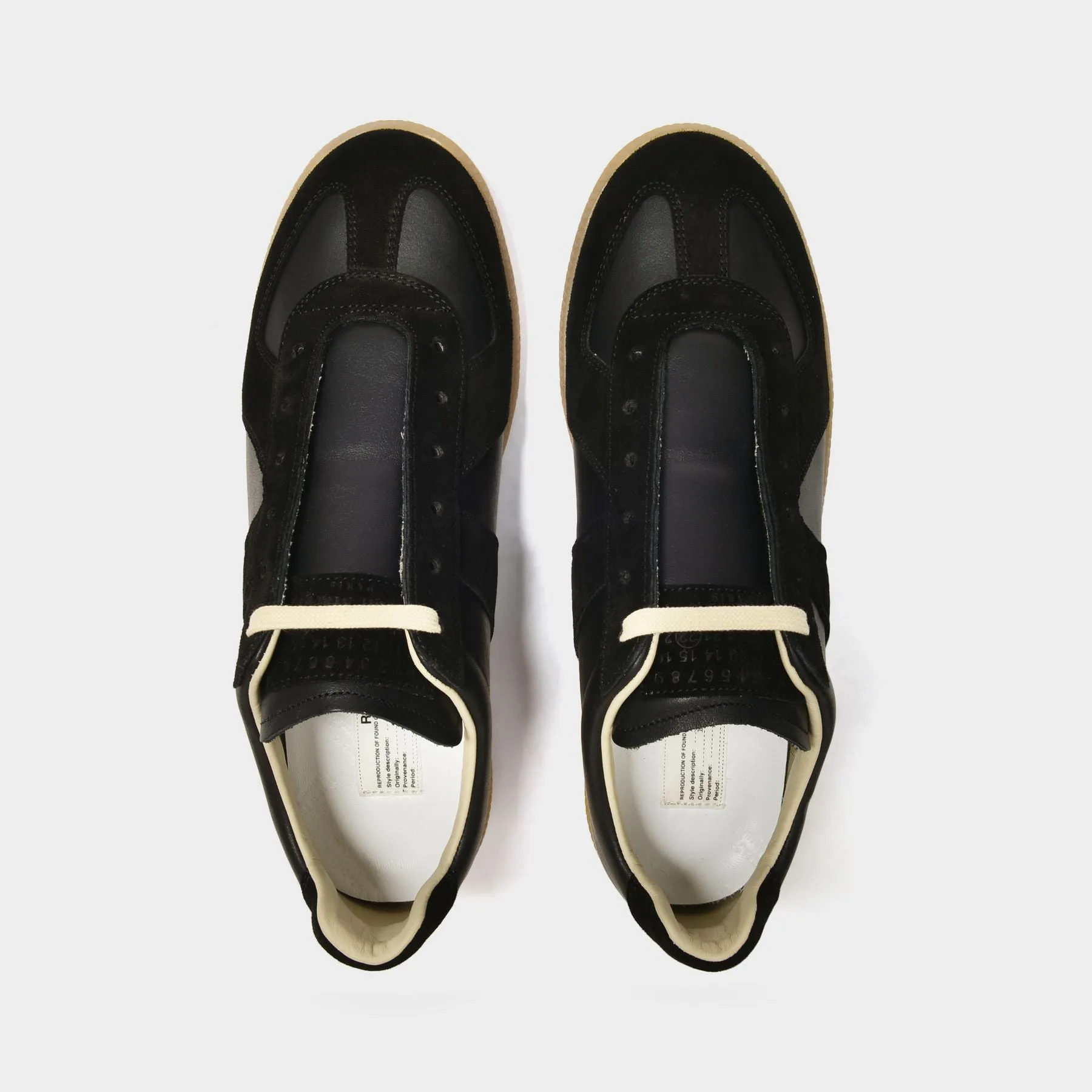 Maison Margiela  Replica Sneakers - Maison Margiela - Black - Leather