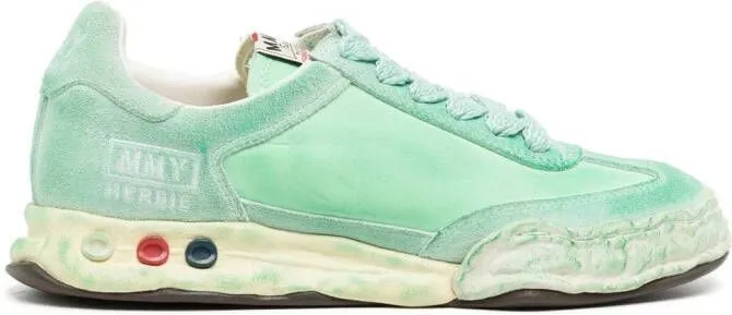 Maison MIHARA YASUHIRO Herbie distressed-effect sneakers Green