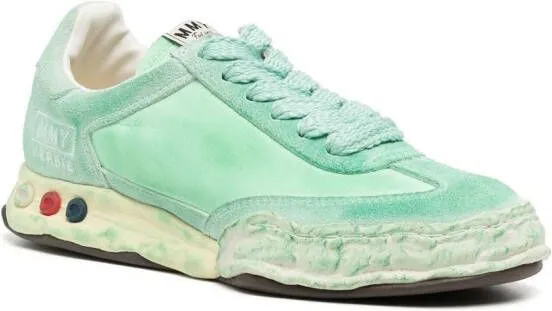 Maison MIHARA YASUHIRO Herbie distressed-effect sneakers Green