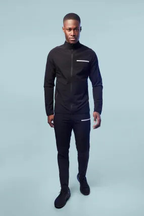 Man Active Performance Funnel Neck Tracksuit