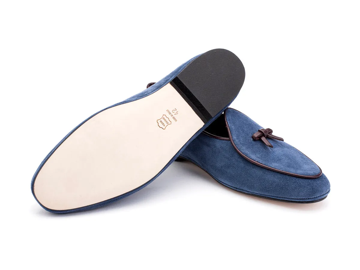 Marphy Loafer Light Navy Velour