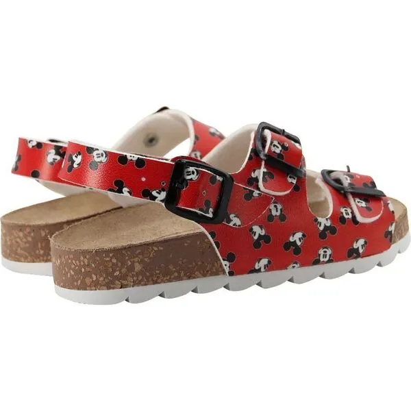 Master of Arts Mickey Print Sandals, Red