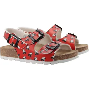 Master of Arts Mickey Print Sandals, Red