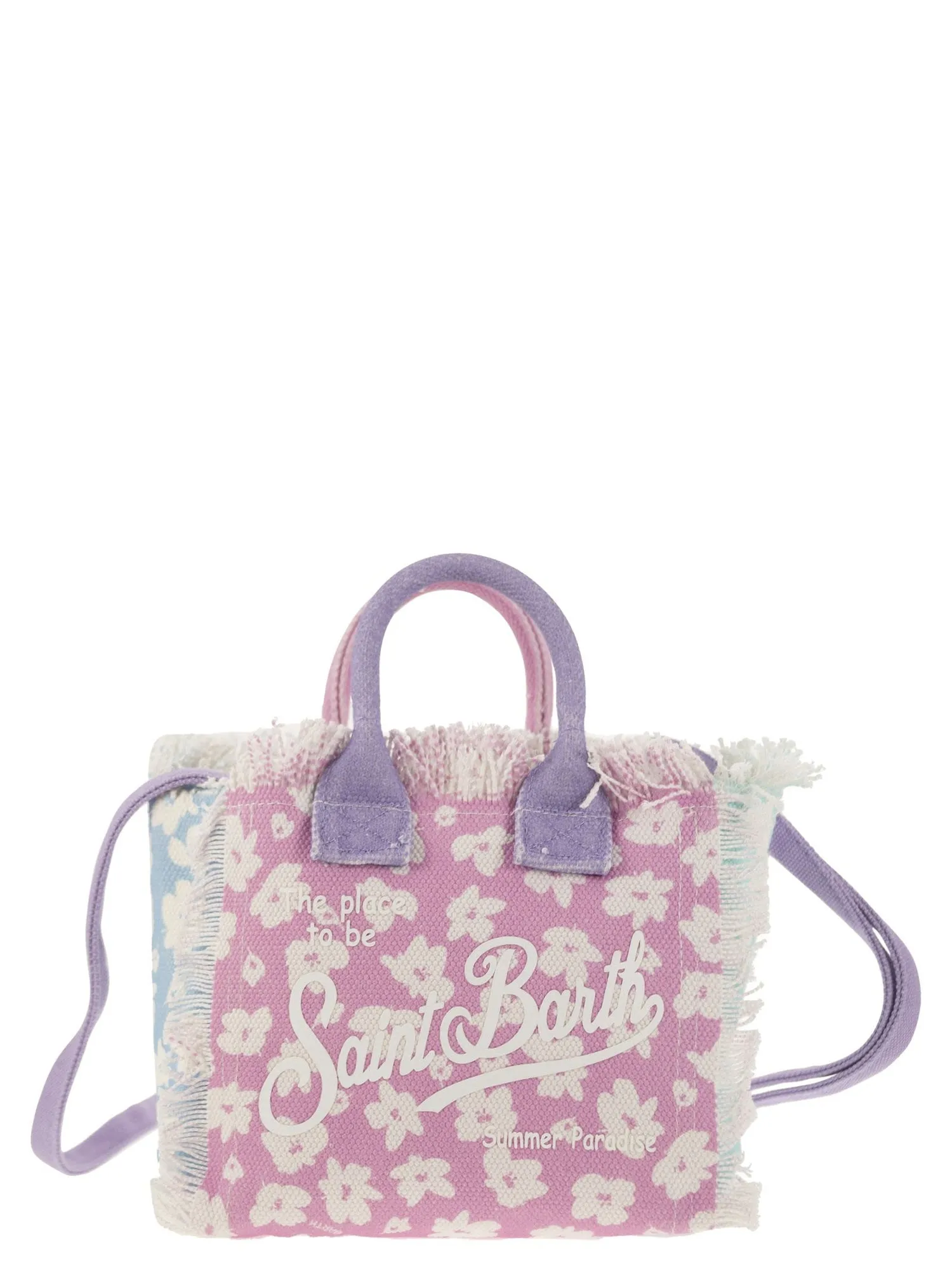 Mc2 Saint Barth    Mc2 Saint Barth Mini Vanity Bag In Floral Cotton Canvas