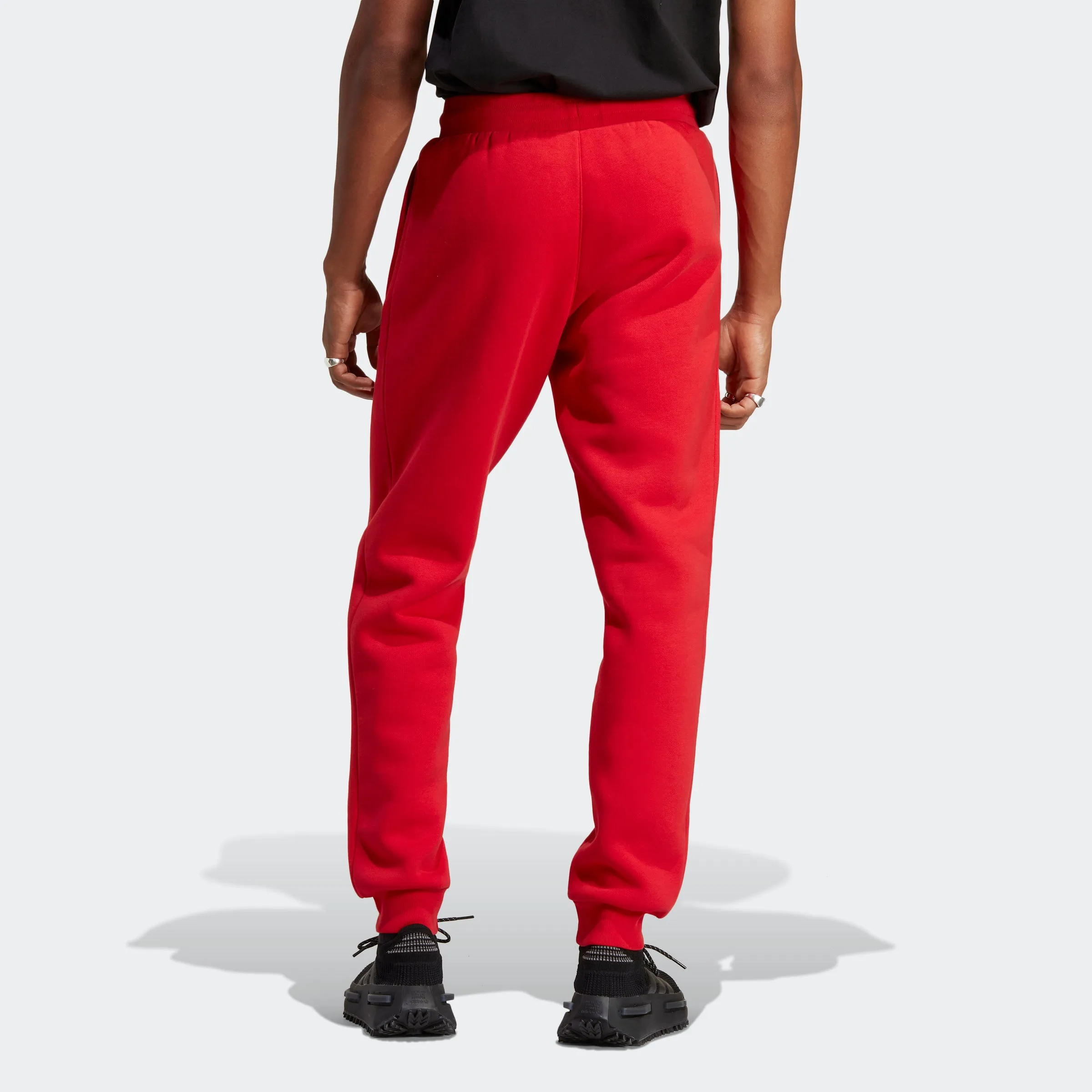 Men's adidas Originals Essentials Trefoil Joggers Better Scarlet