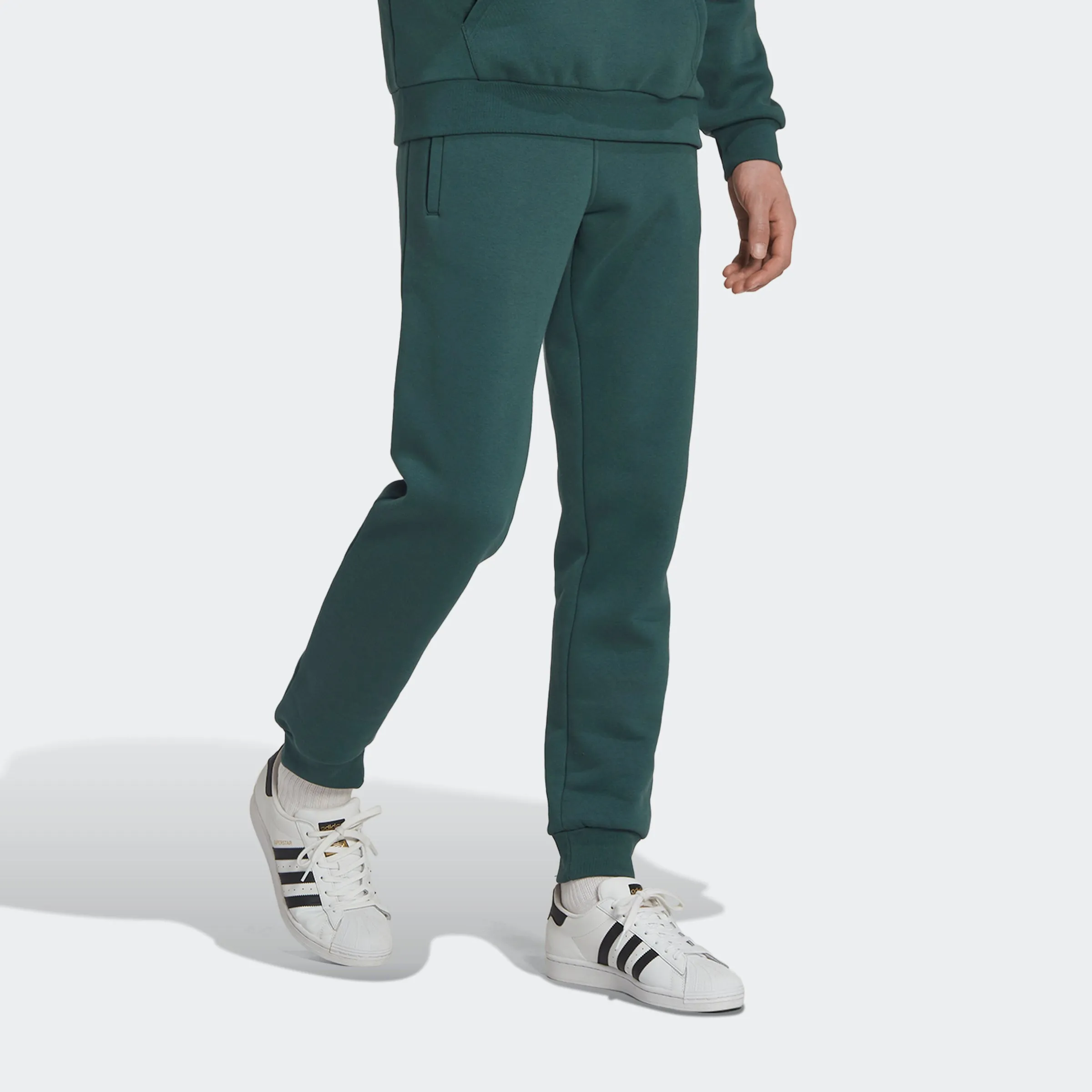 Men's adidas Originals Essentials Trefoil Joggers Mineral Green