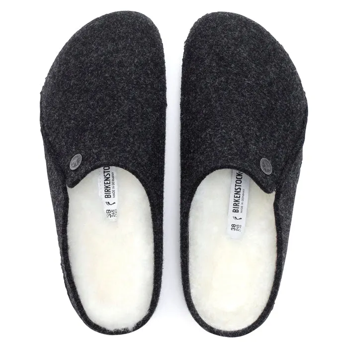 Mens Birkenstock Zermatt Slipper Anthracite