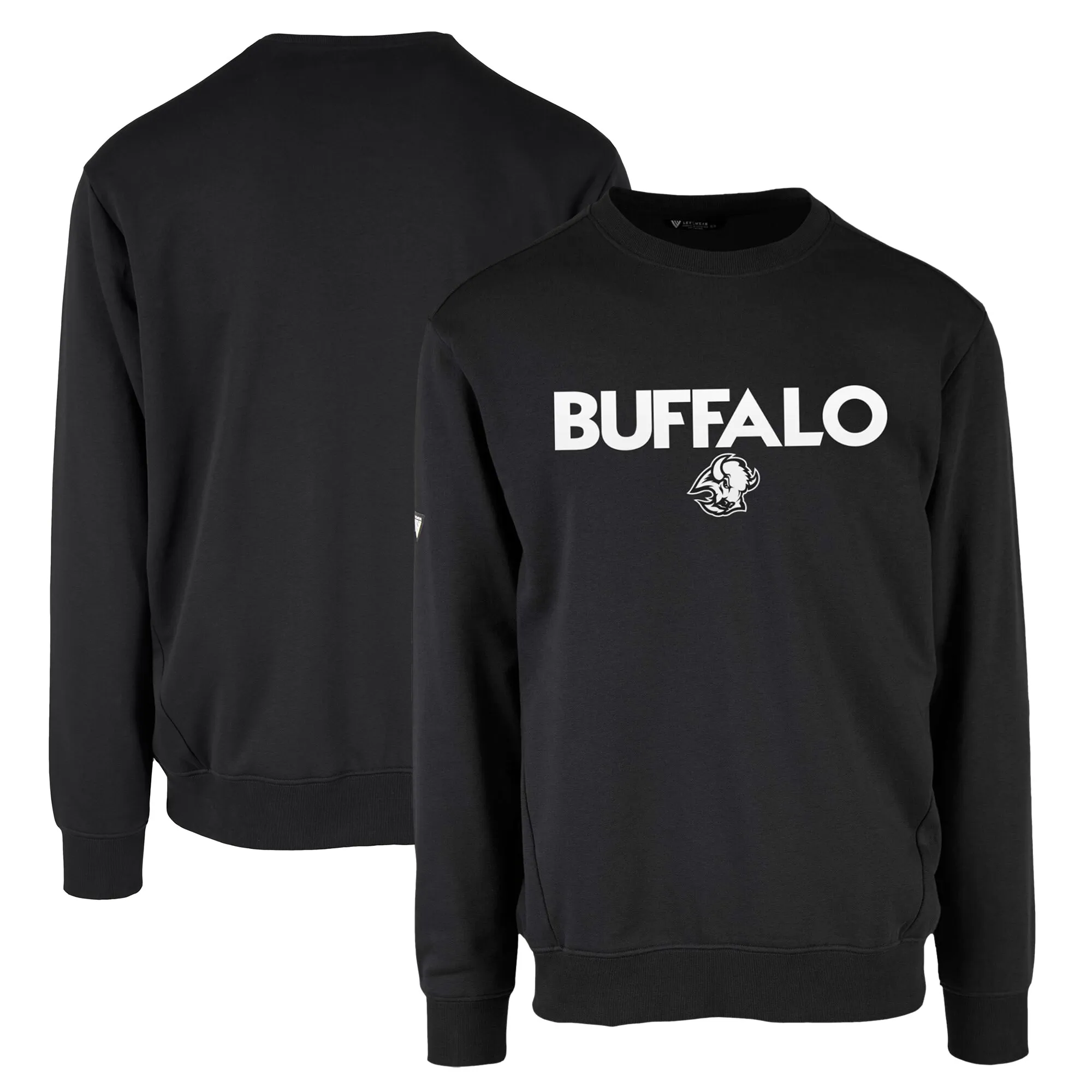 Men's Buffalo Sabres Levelwear Black Zane City Capsule Pullover Sweatshirt