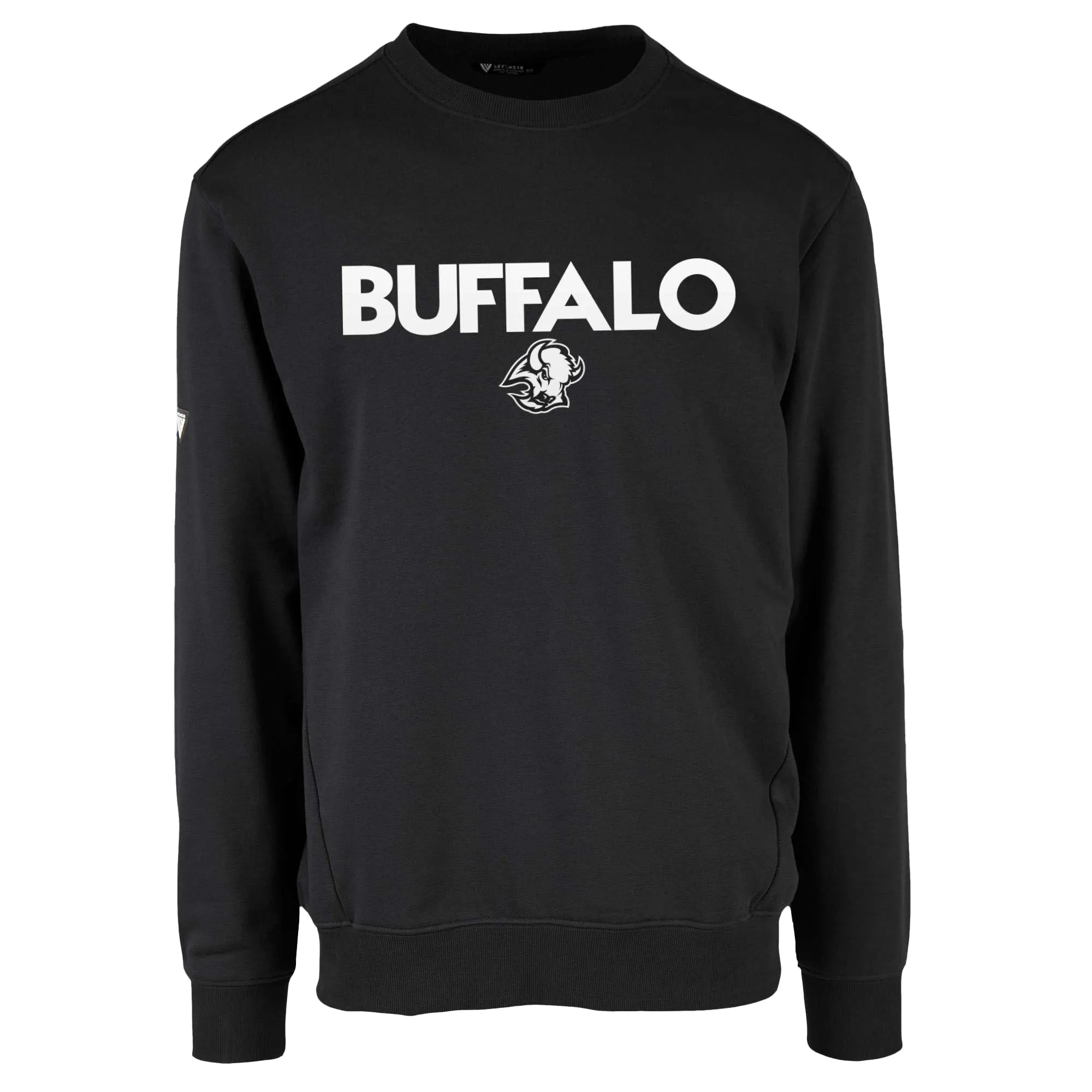 Men's Buffalo Sabres Levelwear Black Zane City Capsule Pullover Sweatshirt